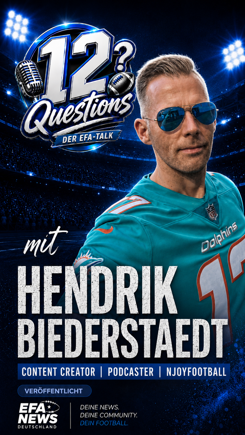 12 Questions – 12 Questions – The Endzone Europe Talk mit Hendrik Biederstaedt / njoyFootball