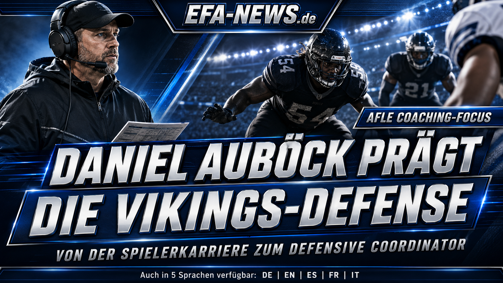 Daniel Auböck prägt die Vikings-Defense – Endzone Europe