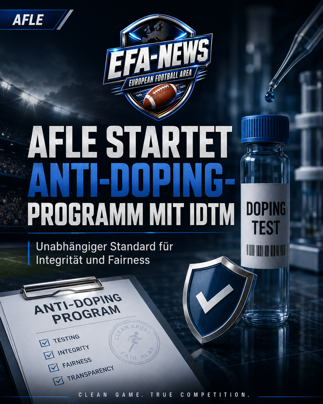 La AFLE lanza un programa antidopaje con IDTM – Endzone Europe