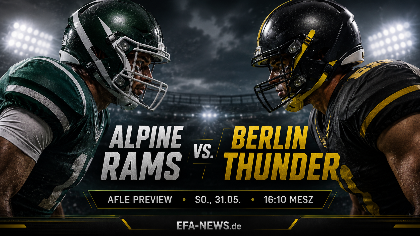 Alpine Rams contre Berlin Thunder : ouverture à domicile avec vrai potentiel de surprise – Endzone Europe
