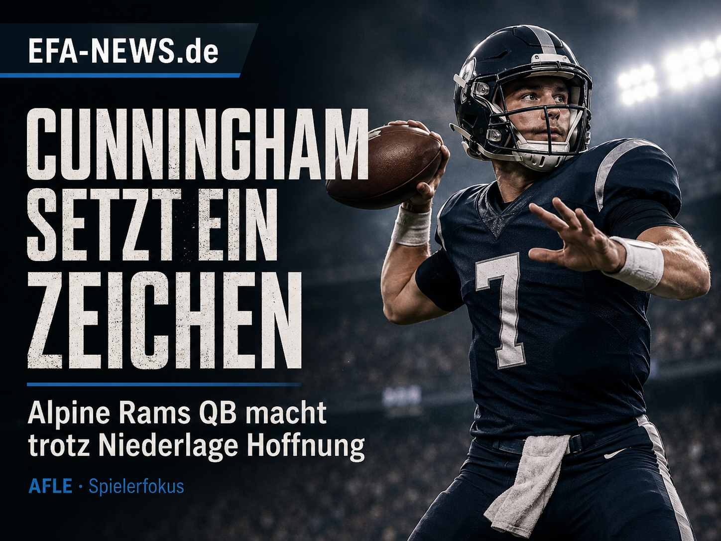 Gabriel Cunningham gibt den Alpine Rams trotz Niederlage Hoffnung – Endzone Europe