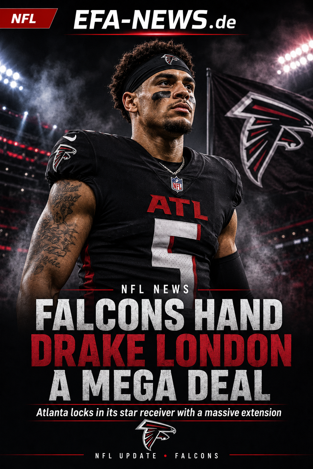 I Falcons blindano Drake London con un maxi contratto – Endzone Europe