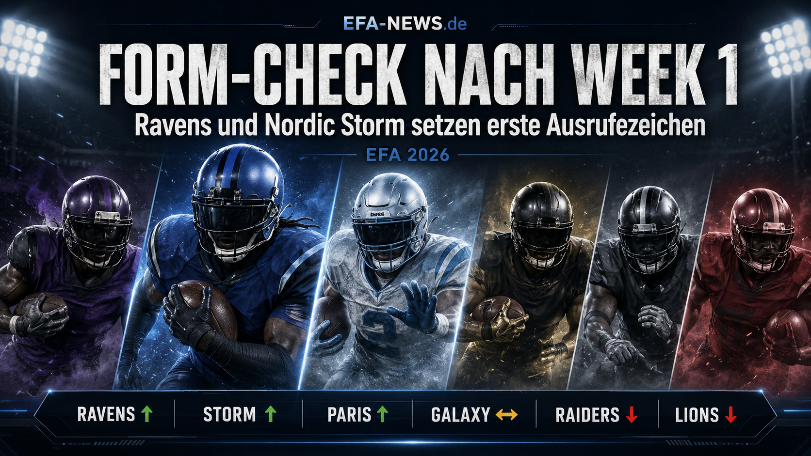 Form-Check nach Week 1: Ravens und Nordic Storm setzen erste Ausrufezeichen – Endzone Europe