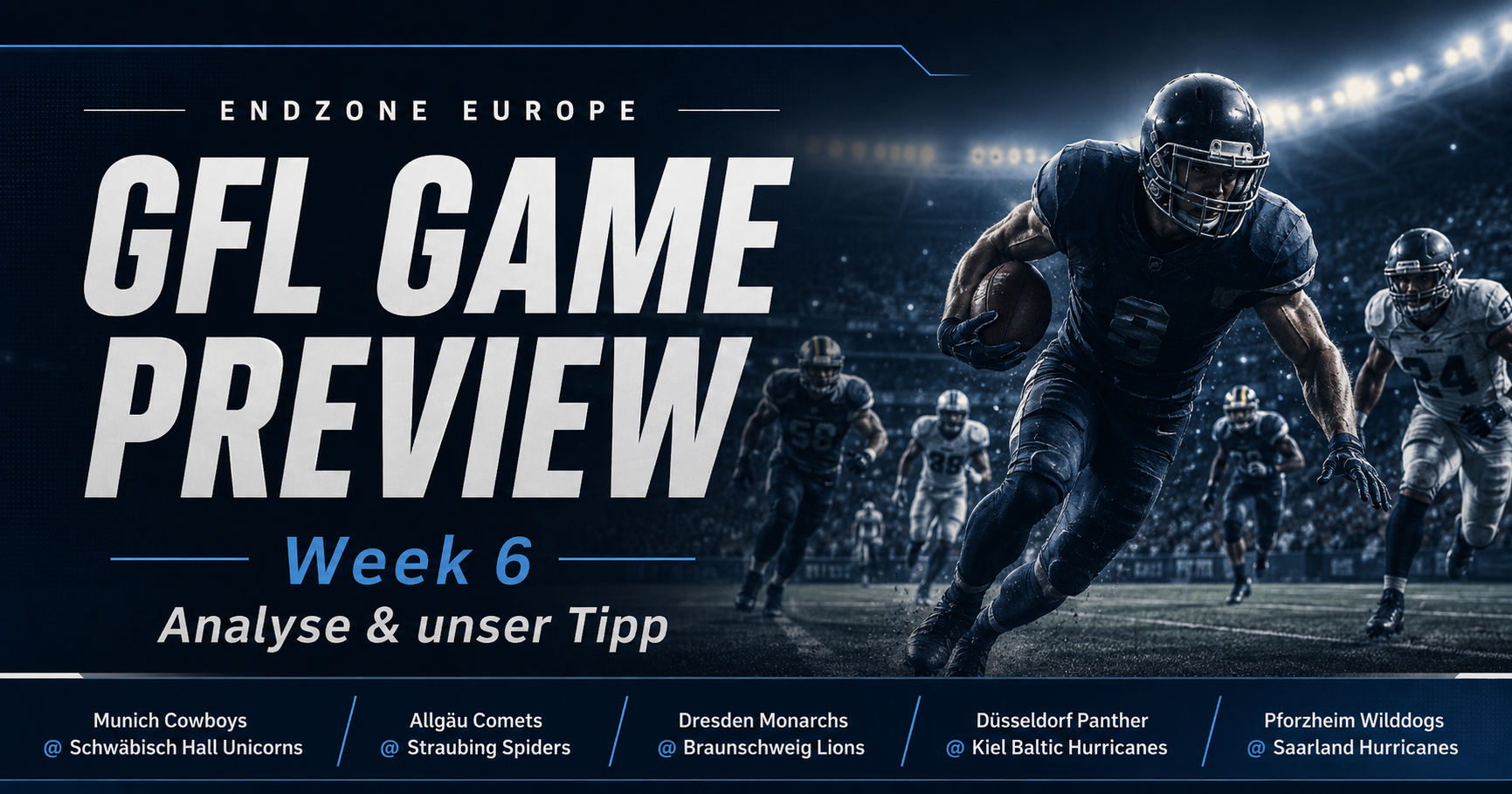 Preview GFL : Unicorns contre Cowboys en affiche de la Week 6 – Endzone Europe