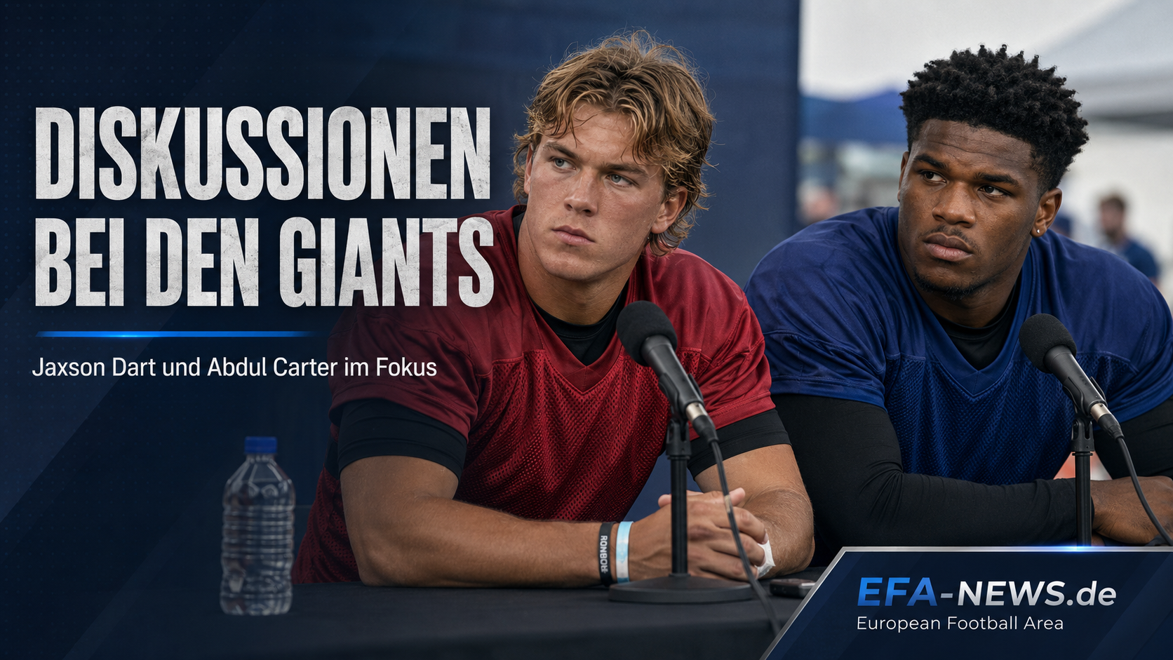 Discussione Giants: Jaxson Dart e Abdul Carter parlano di un tema off-field – Endzone Europe