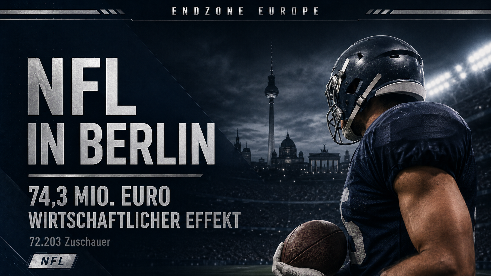 NFL in Berlin: 74,3 Millionen Euro wirtschaftlicher Effekt – Endzone Europe