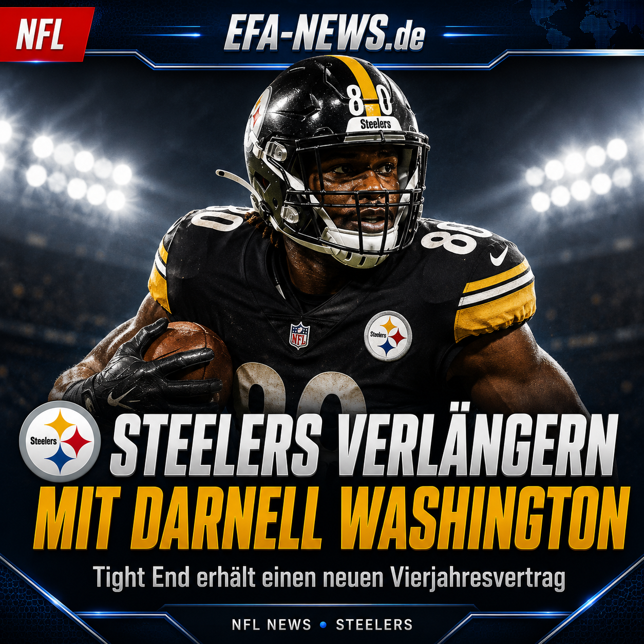 Gli Steelers rinnovano Darnell Washington: quattro anni, 42 milioni – Endzone Europe