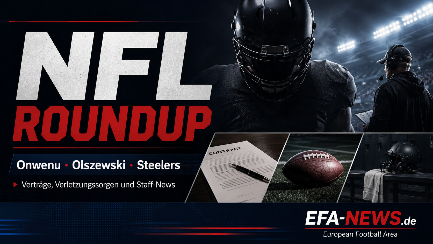NFL-Roundup: Onwenu-Deal, Giants-Sorge und Steelers-Trennung – Endzone Europe