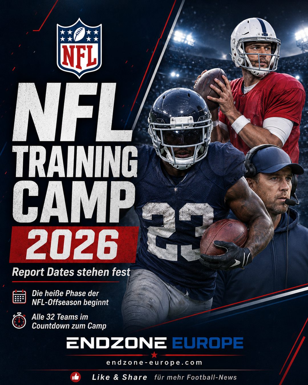 NFL Training Camp 2026: Report Dates stehen fest – Endzone Europe