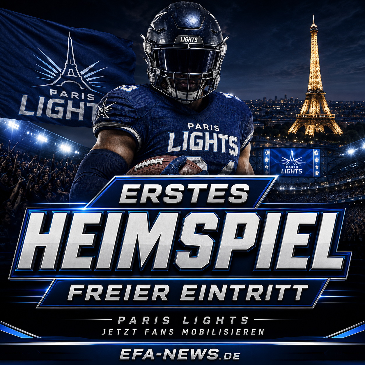 Historic home game: Paris Lights open the gates free of charge – Endzone Europe