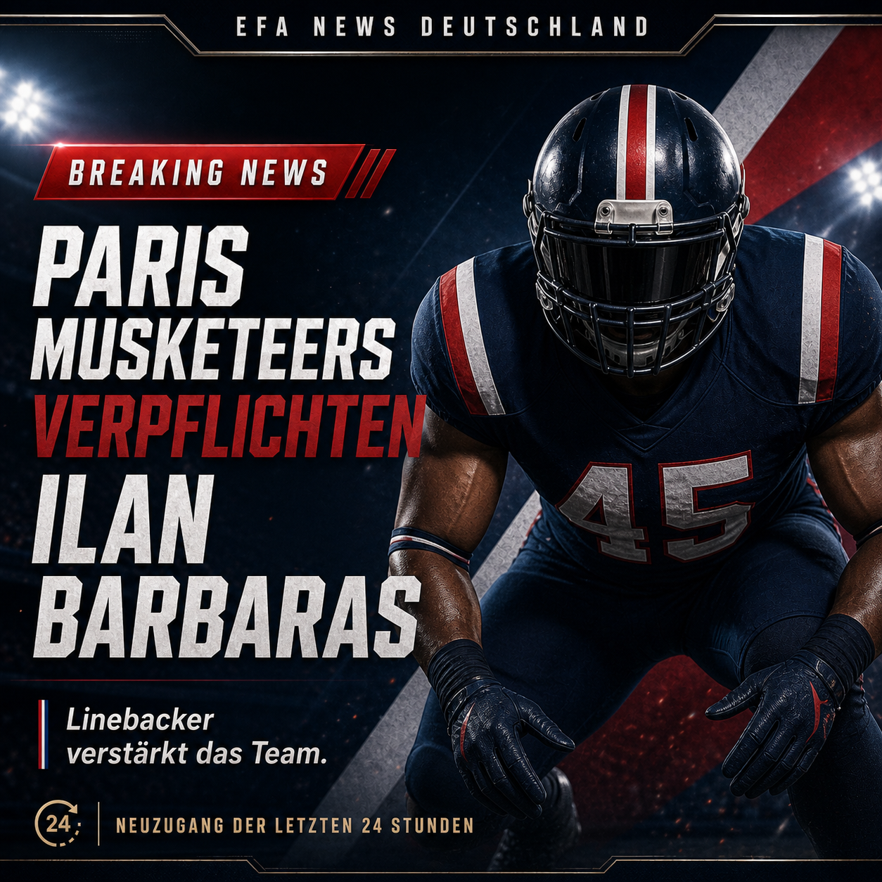 Paris Musketeers aggiunge Ilan Barbaras – Endzone Europe