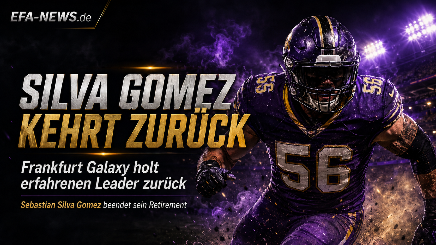 Sebastian Silva Gomez kehrt zurück: Frankfurt Galaxy holt erfahrenen Leader zurück – Endzone Europe