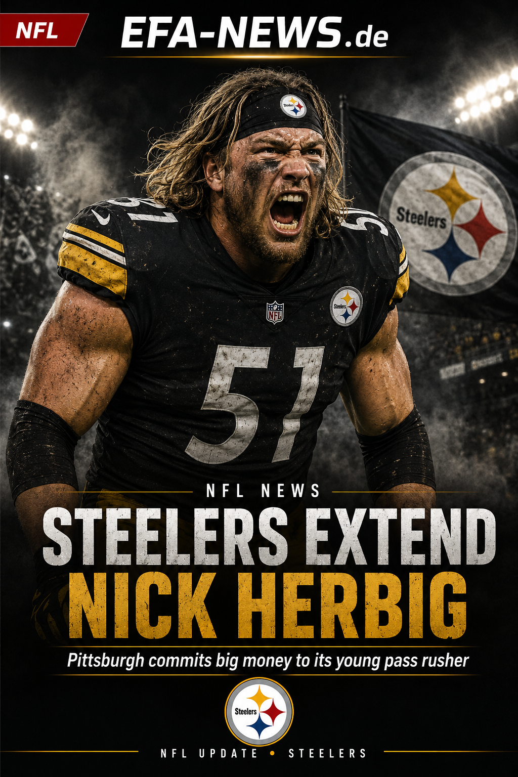 Steelers verlängern mit Nick Herbig: Vier Jahre, 100 Millionen Dollar – Endzone Europe
