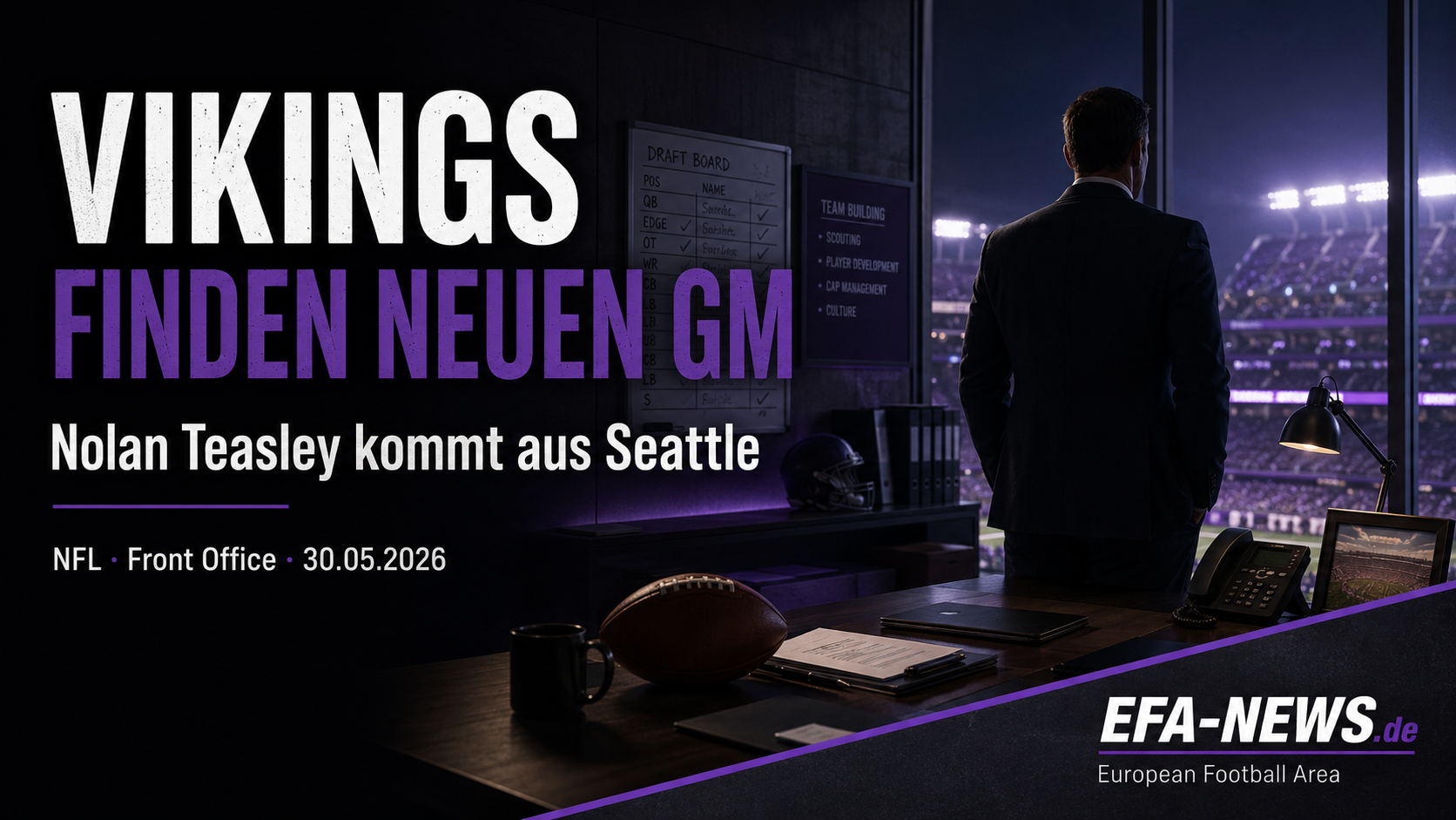Vikings finden neuen General Manager: Nolan Teasley kommt aus Seattle – Endzone Europe
