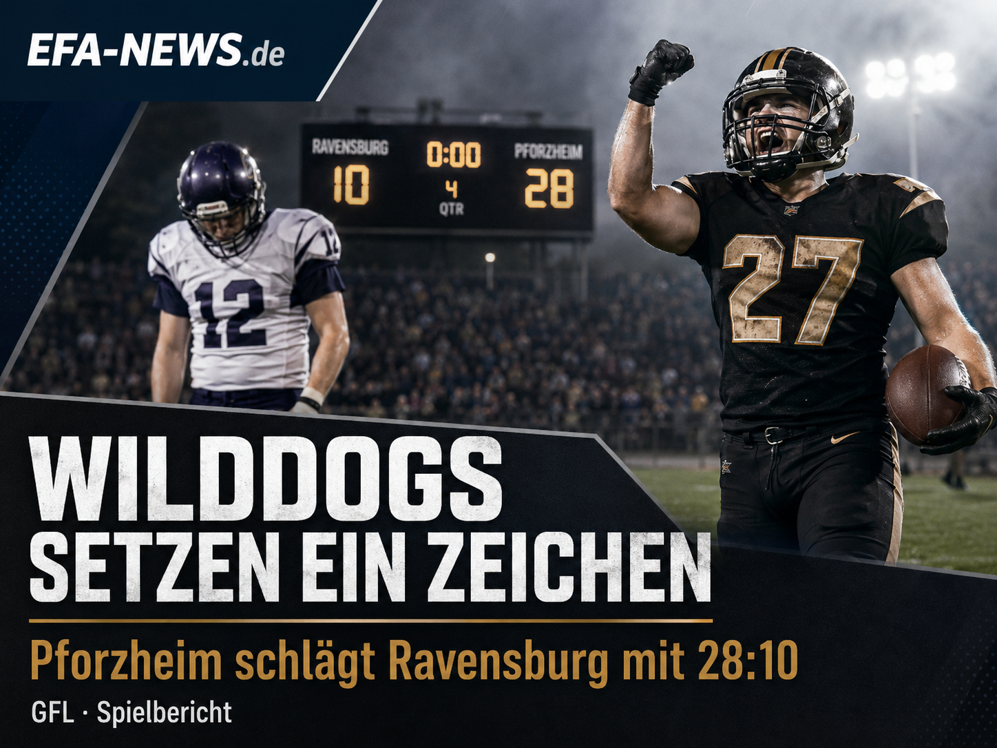 ifm Razorbacks Ravensburg unterliegen starken Pforzheim Wilddogs mit 10:28 – Endzone Europe