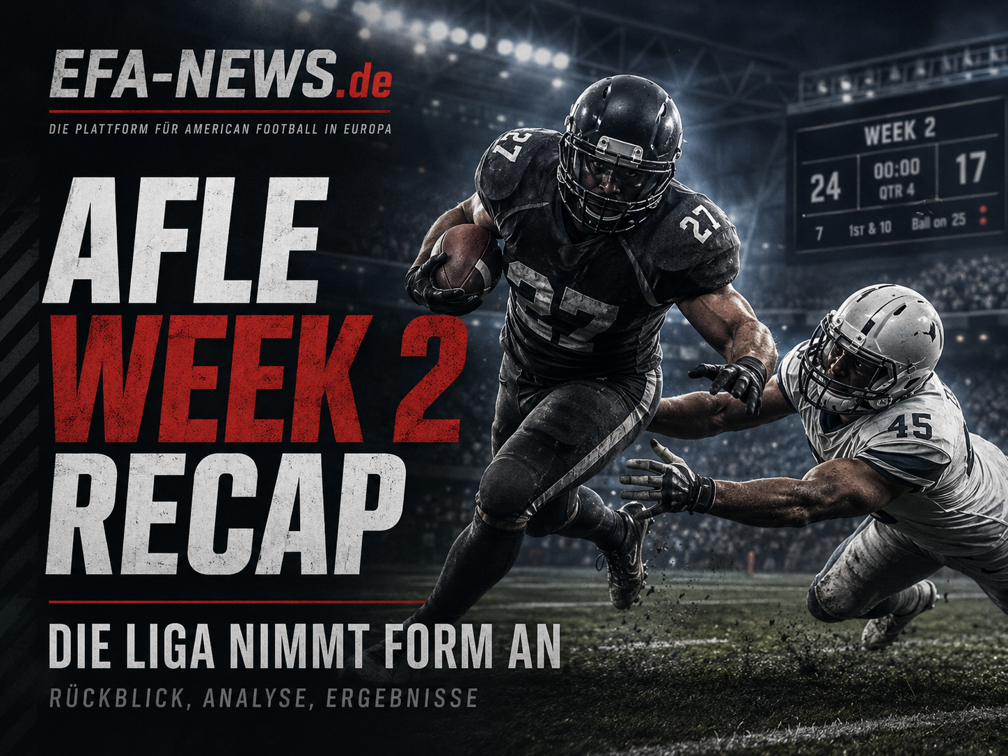 AFLE Week 2: la lega inizia a prendere forma – Endzone Europe